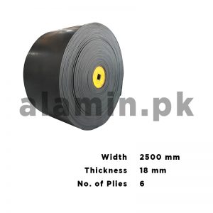 Industrial Rubber Conveyor Belt Width 2500 mm, Thickness 18 mm
